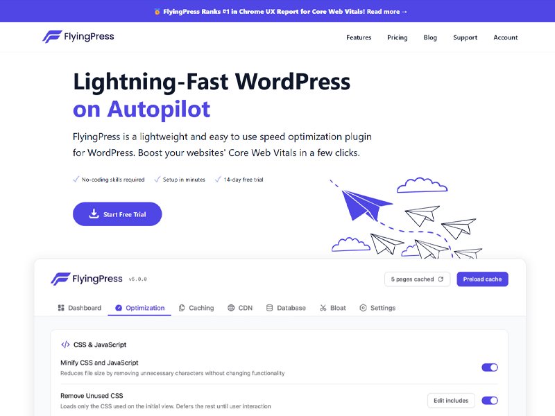 FlyingPress-Modern, Lightweight, and Made for Core Web Vitals