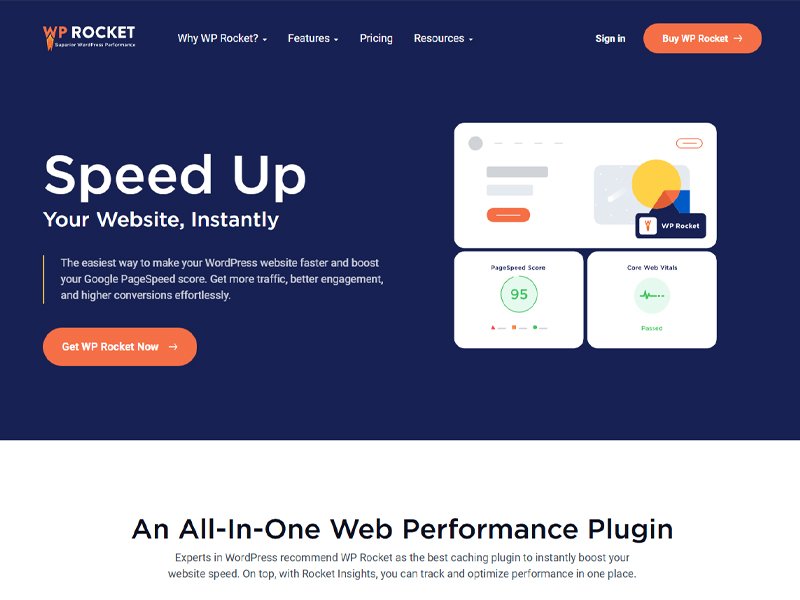 WP Rocket The Most Beginner Friendly All in One Plugin and a Best WordPress Speed Plugin